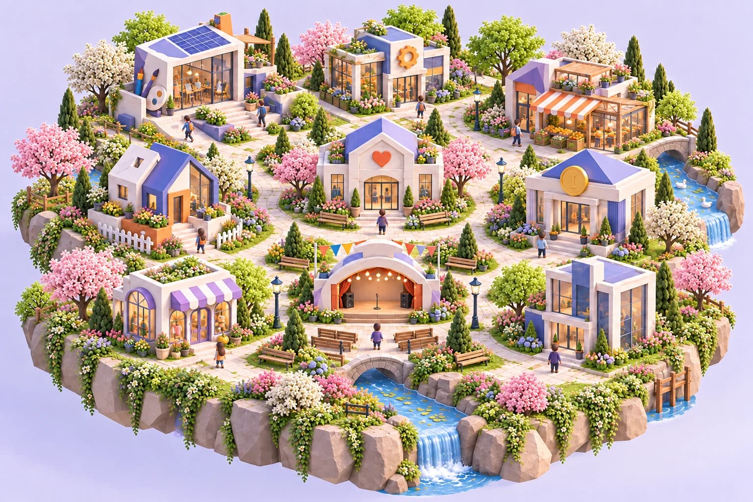 La ville Atelier au printemps